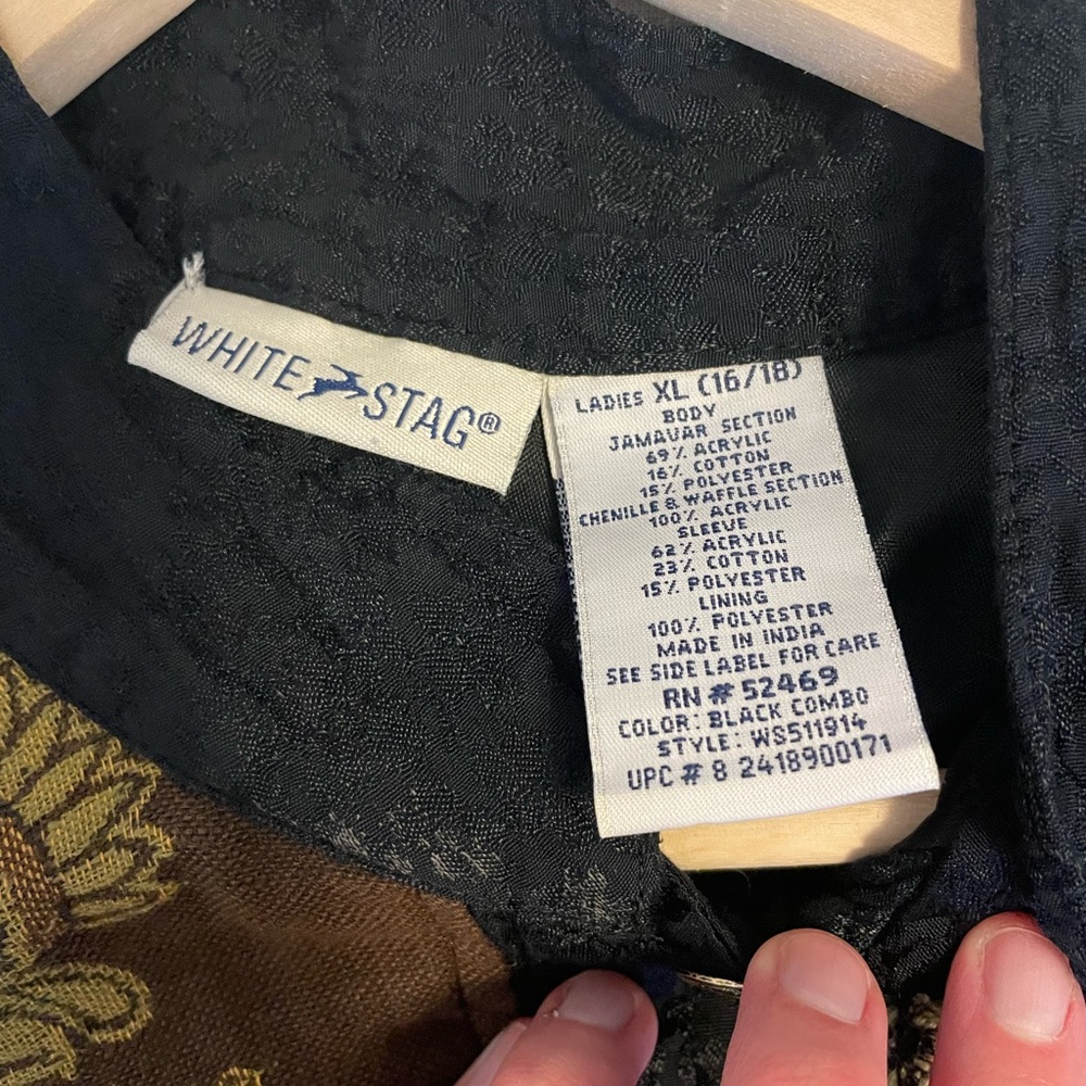 White Stag - Patchwork Eclectic Jacket - Size Xl … - image 2